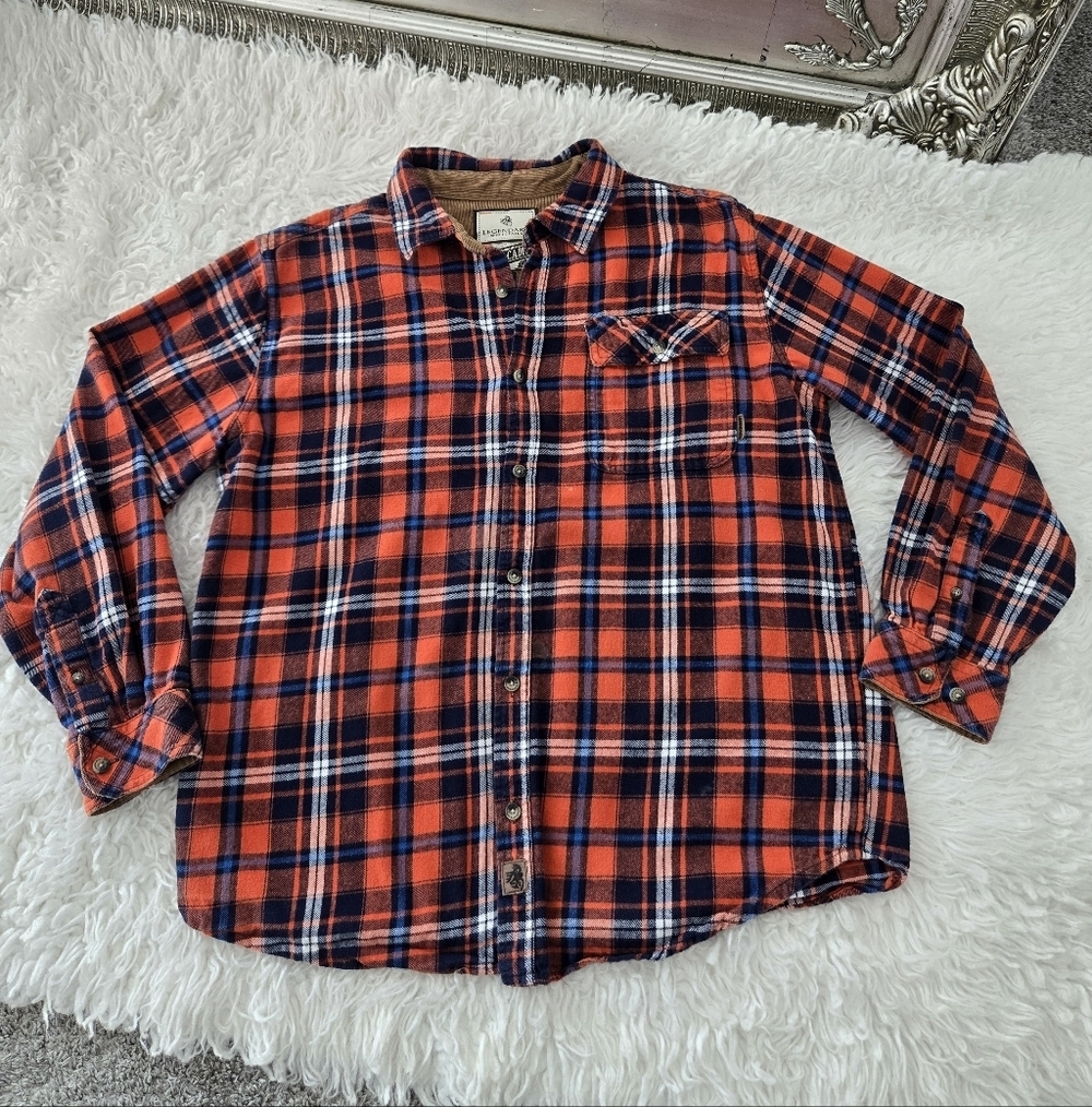 Legendary Whitetails Men's Buck Camp Flannel Shirt - Work Shirt Relaxed Fit With